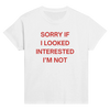 Sorry if I looked interested....